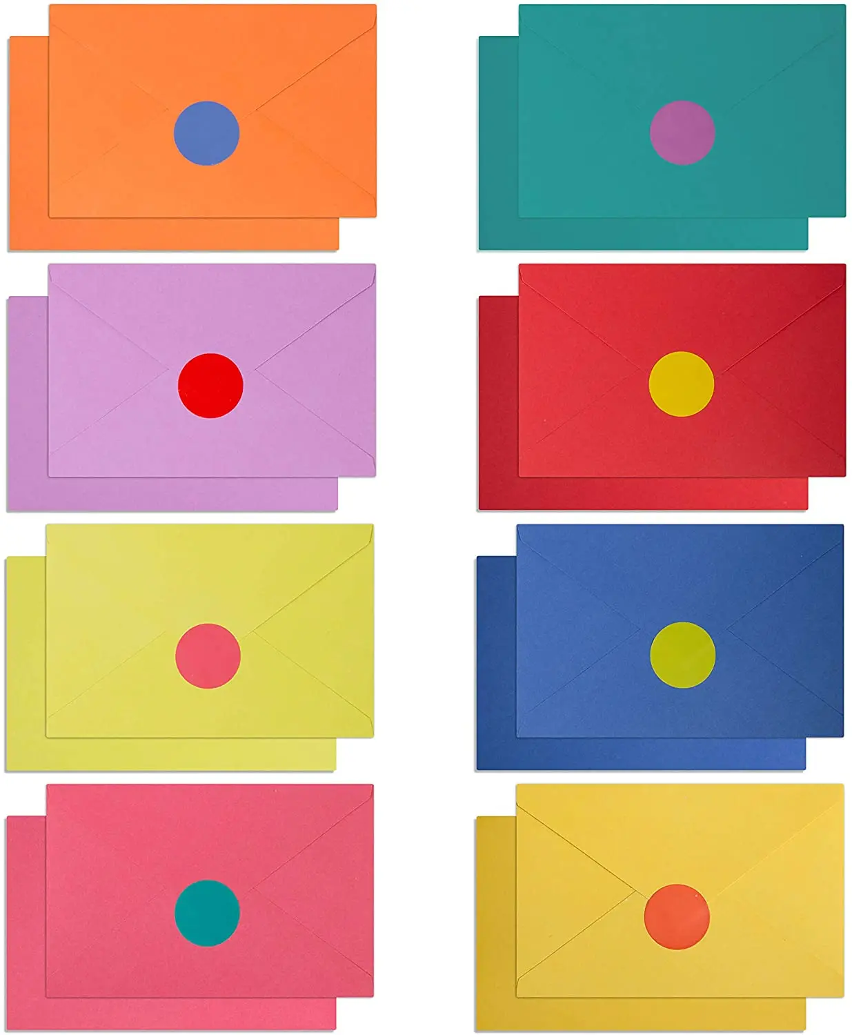 Custom 120 Luxury Blank Cards with Envelopes and Stickers Bulk Boxed Set of All Occasions Colored Notecards