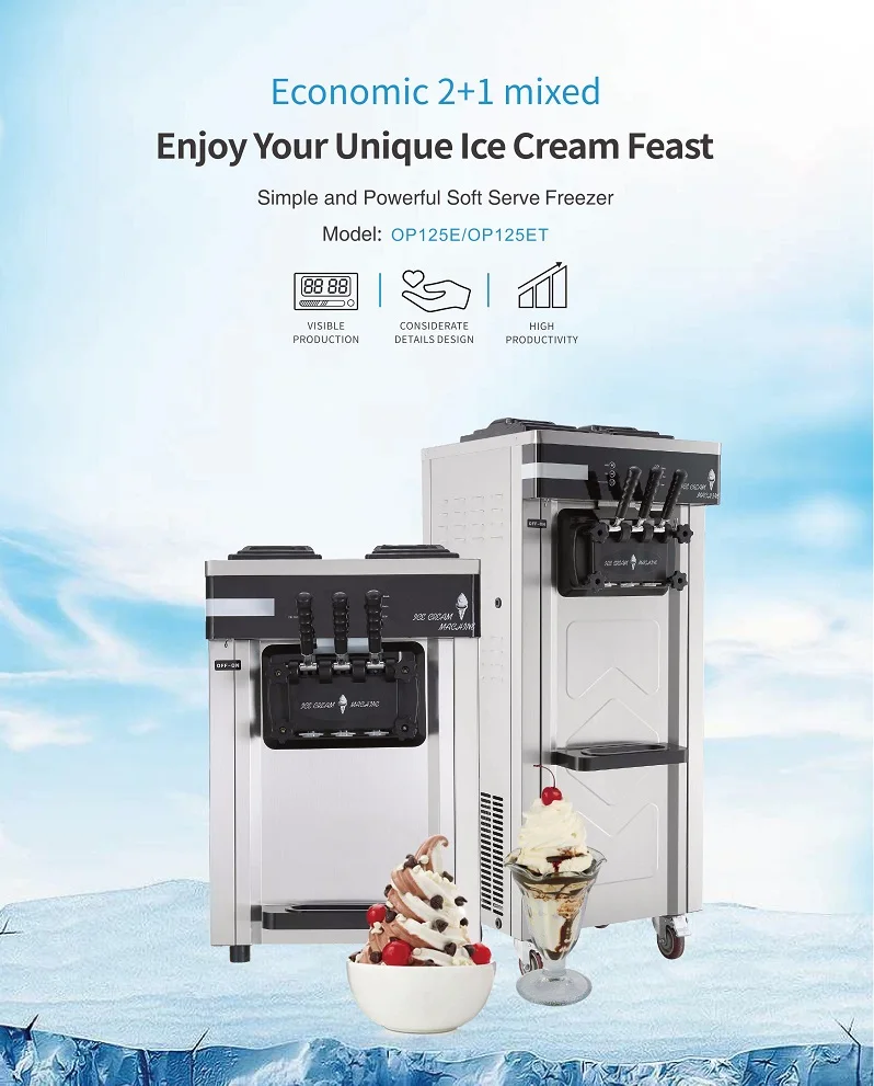 フルセットフロントパネル、Xueqi Leconアイスクリームマシン排出