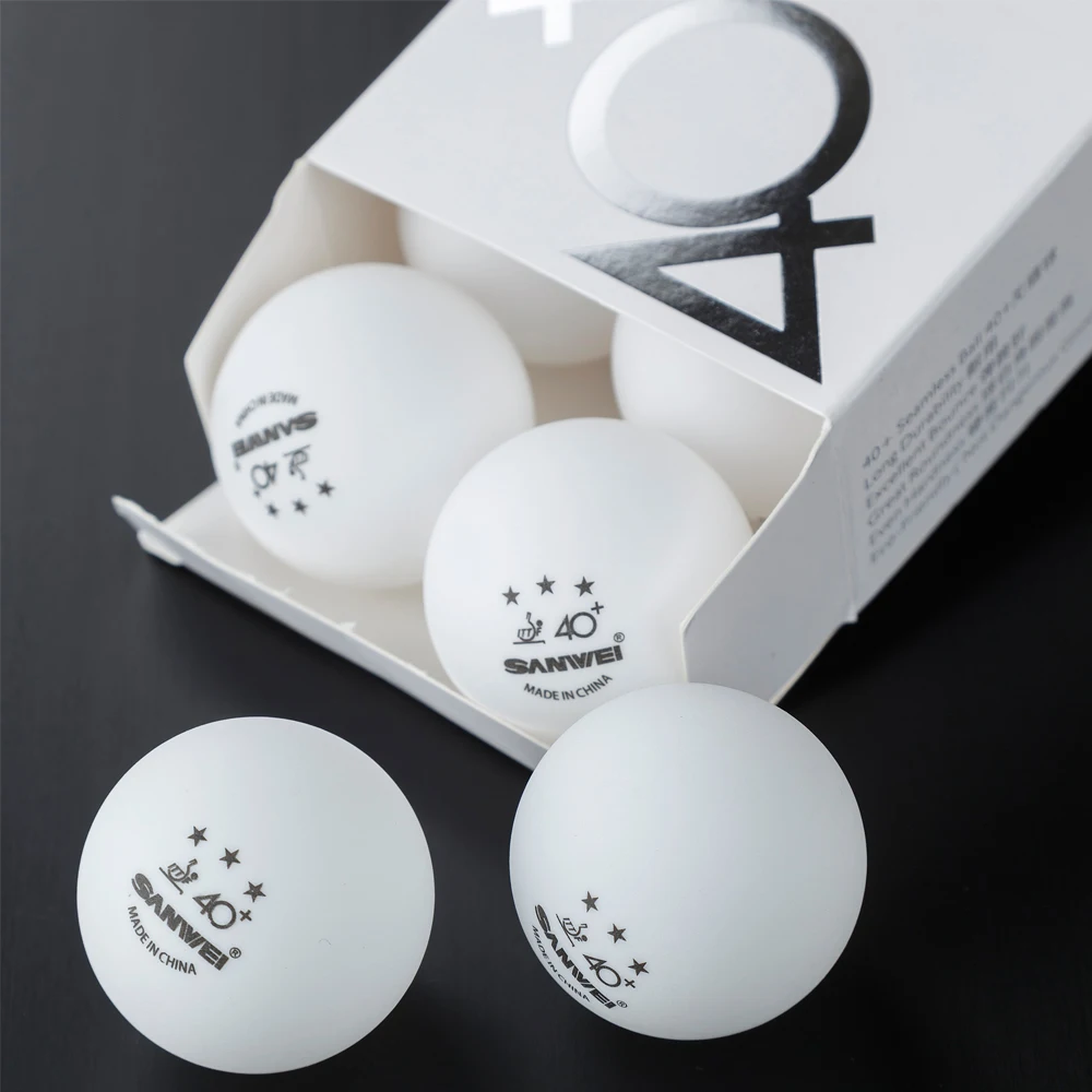 Горячая Распродажа мяч для настольного тенниса Sanwei ITTF D40 с 3 звездами + бесшовный