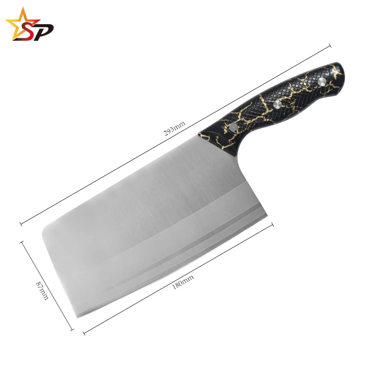 Высокое качество Профессиональный 7 дюймов ABS ручкой из нержавеющей стали с неприлипающим покрытием разделочный нож