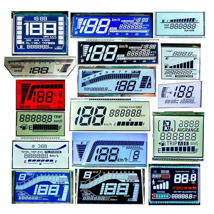 Big Large Factory Supply I2C SPI TN HTN VA Color Digital 7 SEG LCD Seven Segment Display Custom Size LCD Display HT1621 Modules