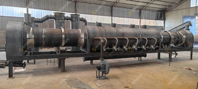 Hot Air Flow Biochar Pyrolysis Stove - Efficient Carbonization