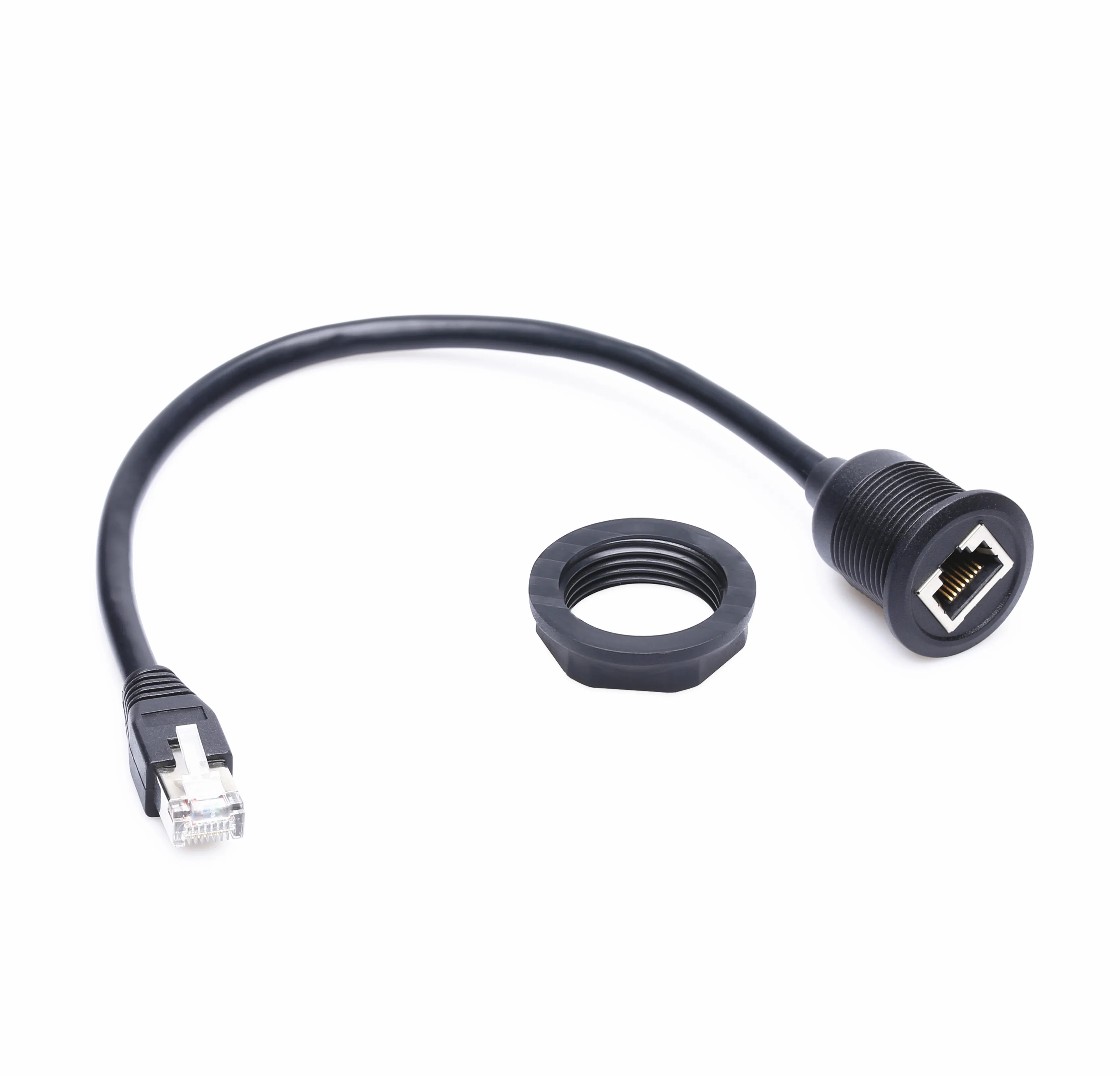 Panel Mount RJ45 Extension Cable