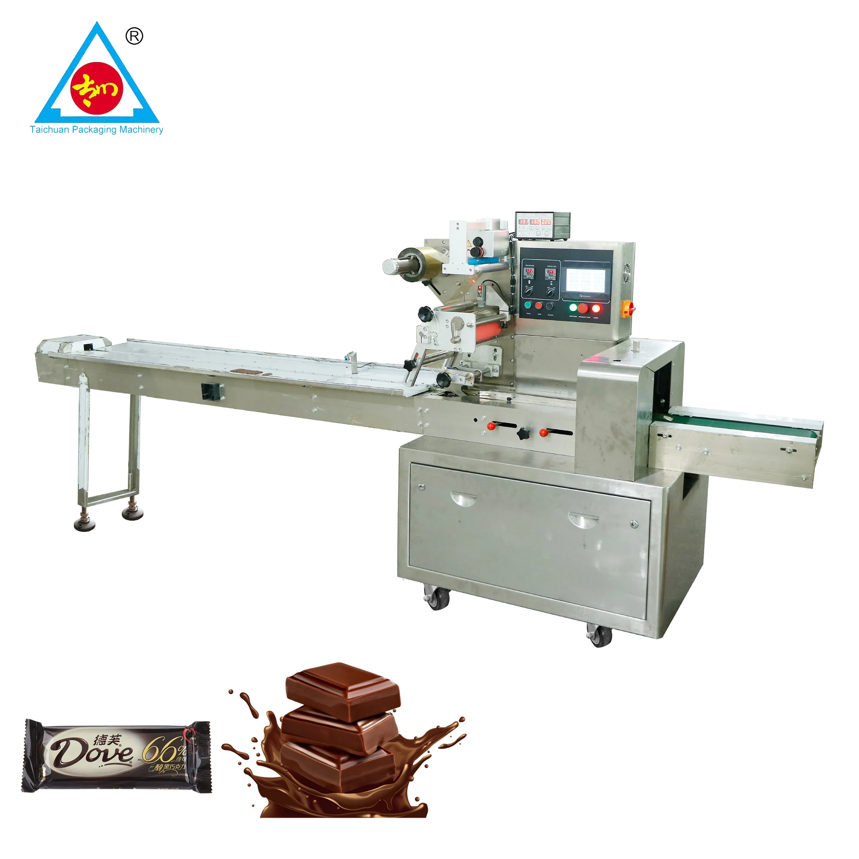 Small Chocolate Wrapping Machine Automatic Chocolate Fold Packing Machine