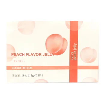 Private Label Peach Flavor Fish Collagen Peptide Beauty Jelly Stick Supplement Skin Whitening Collagen Jelly Stick