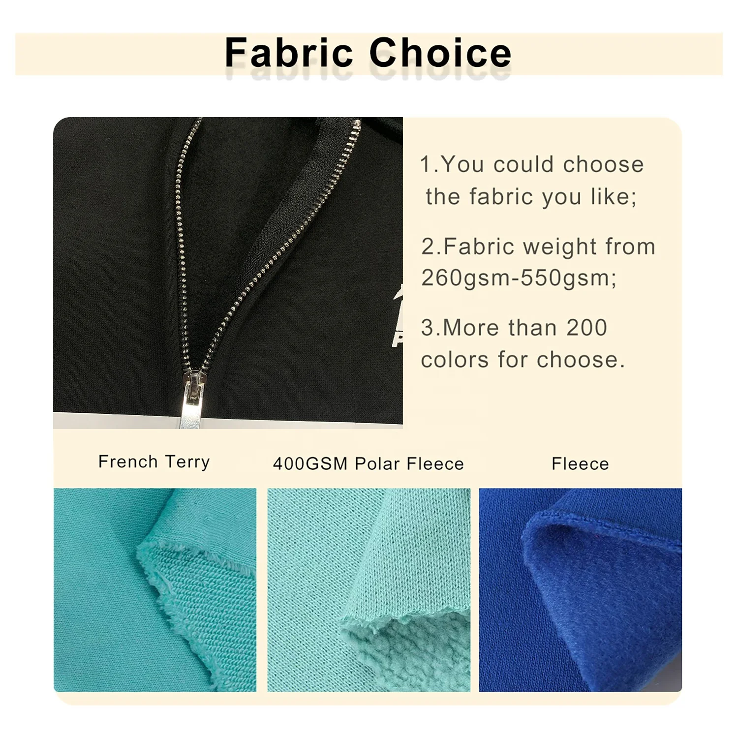 Wholesale High Quality Men Full Zip up Hoodie 300 Gsm Heavy Cotton Oversized Drop Shoulder Zip Hoodies with Zipper