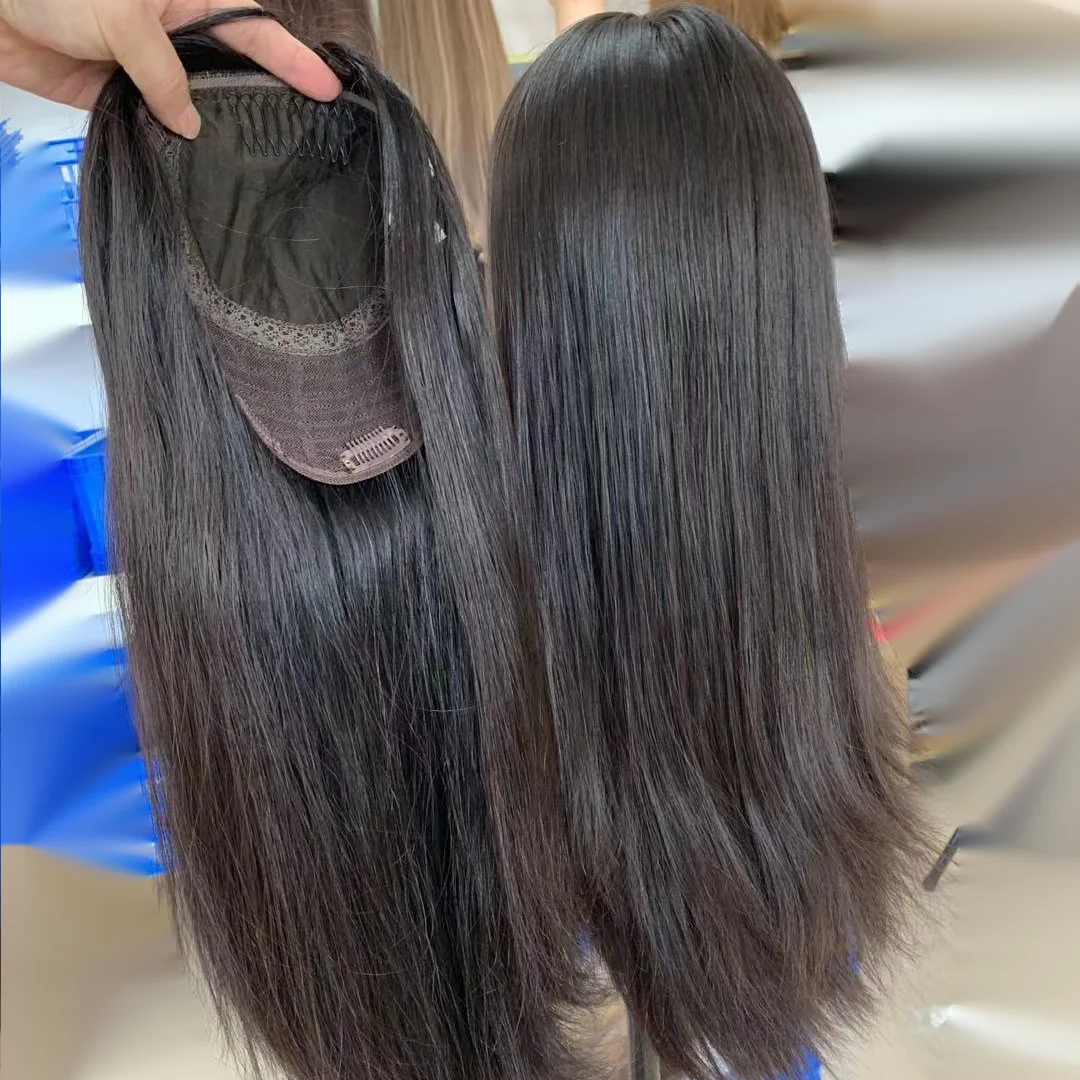 Best Selling Human Hair Topper For Women 20inches Natural Color Free Part  Silk Base Hair Toppers - Buy Human Hair Topper,Human Hair Toppers For Women,Free  Part Silk Base Product on Alibaba.com