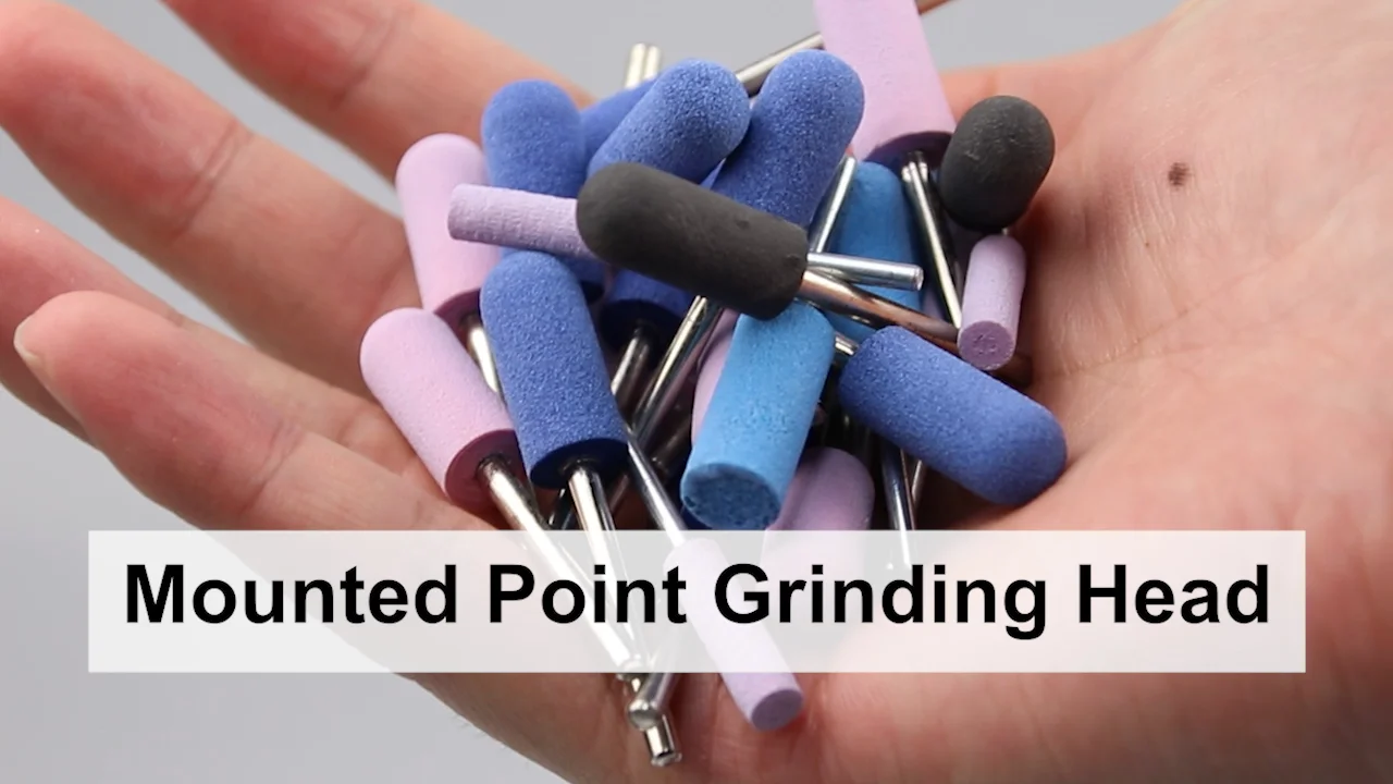 A11 Mounted Point Stone Fiber Wheel 80grit Diamond Mounted Metal Bonded