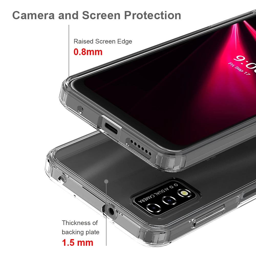 Custodia T-Mobile REVVL 5G Trasparente Sottile - Silicone TPU Antiurto