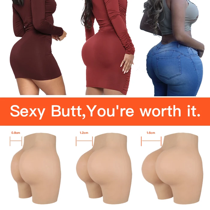 Women's Sexy Underwear Artificial Silicone Buttocks Pants For