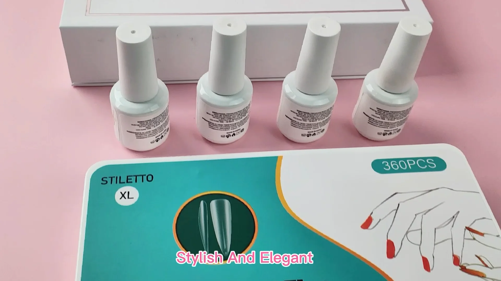 Artificial Fingernails Almond Square Stiletto Soft Gel Nail Extension ...