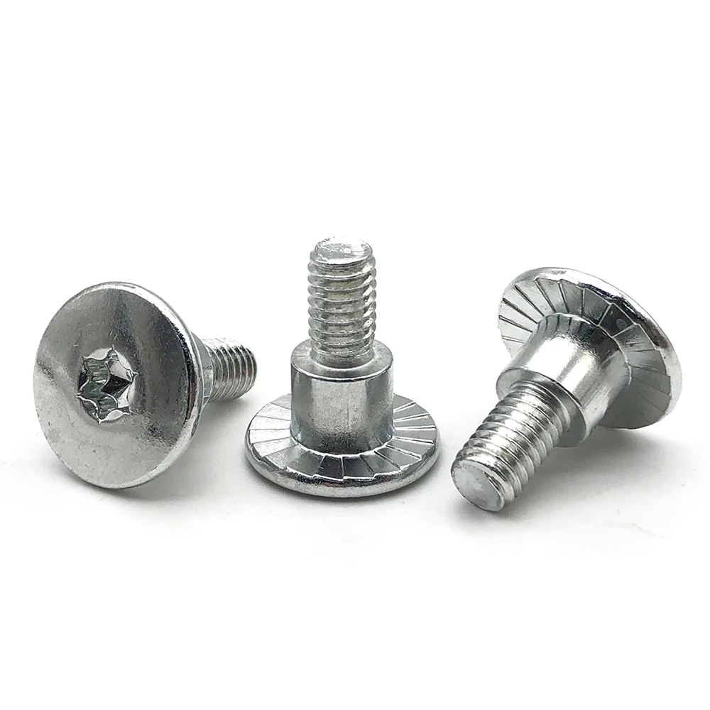 M2.5 m3 m4 m6 m8 thread 4mm 7mm flat torx head shoulder screw m5 4 40 unc shoulder screw