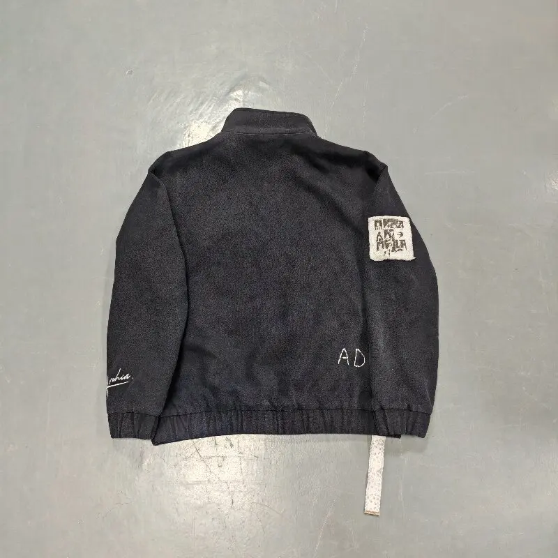 2026 Mens Vintage Distressed Rhinestone Denim Jacket Custom Distress Wash Factory Direct Outerwear Street Fashion Apparel gallery 2