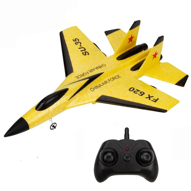 
 FX620 RC самолет со светодиодной подсветкой ночной Летающий SU35 RC самолет игрушка EPP пена RC планер самолет Дистанционное радиоуправление игрушки VS FX820  