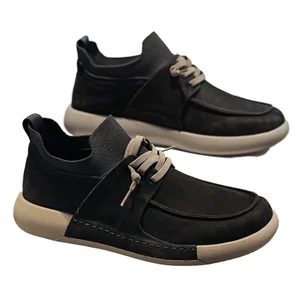 Men's Shoes 2026 New Spring One Foot Black Anti slip Men's Casual Sports Shoes