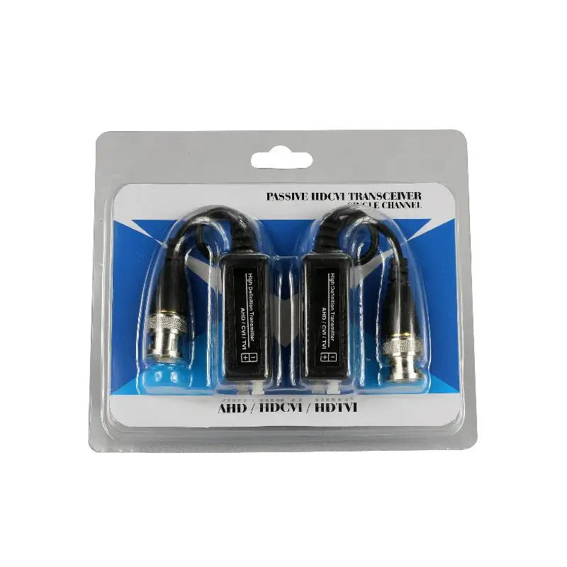 CCTV Passive HD-CVI/TVI/AHD Video Balun CCTV with Pigtail for CAT5 CAT6 and CCTV IP Analogue Cameras(VB102PH-3)