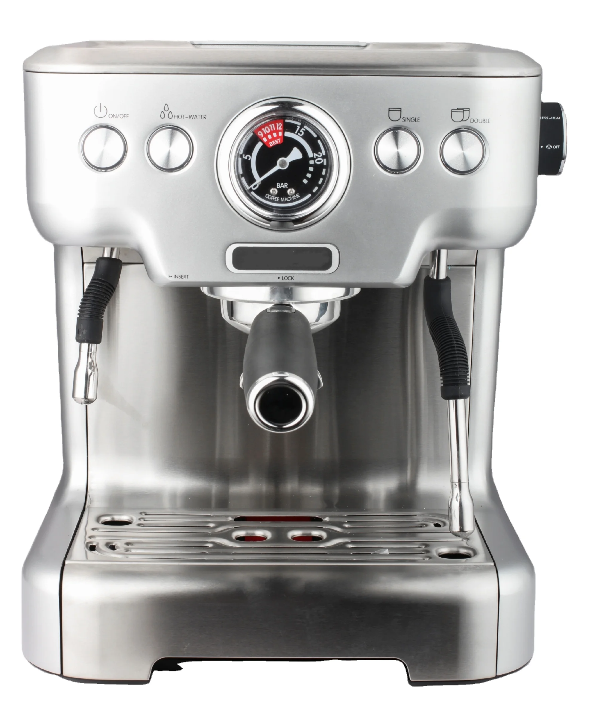 
 Высококлассная кофемашина для эспрессо объемом 2,7 л из алюминиевого сплава, Кофеварка с итальянским насосом 20 бар Ulka  