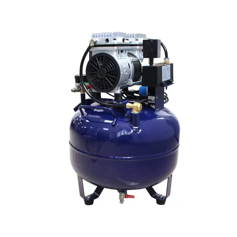 Low Price Dental Oil Free Air Compressor 35L 1 for 2 Dental Chair Dental Spare Parts Low Noise Dental Clinic Equipment manufacture