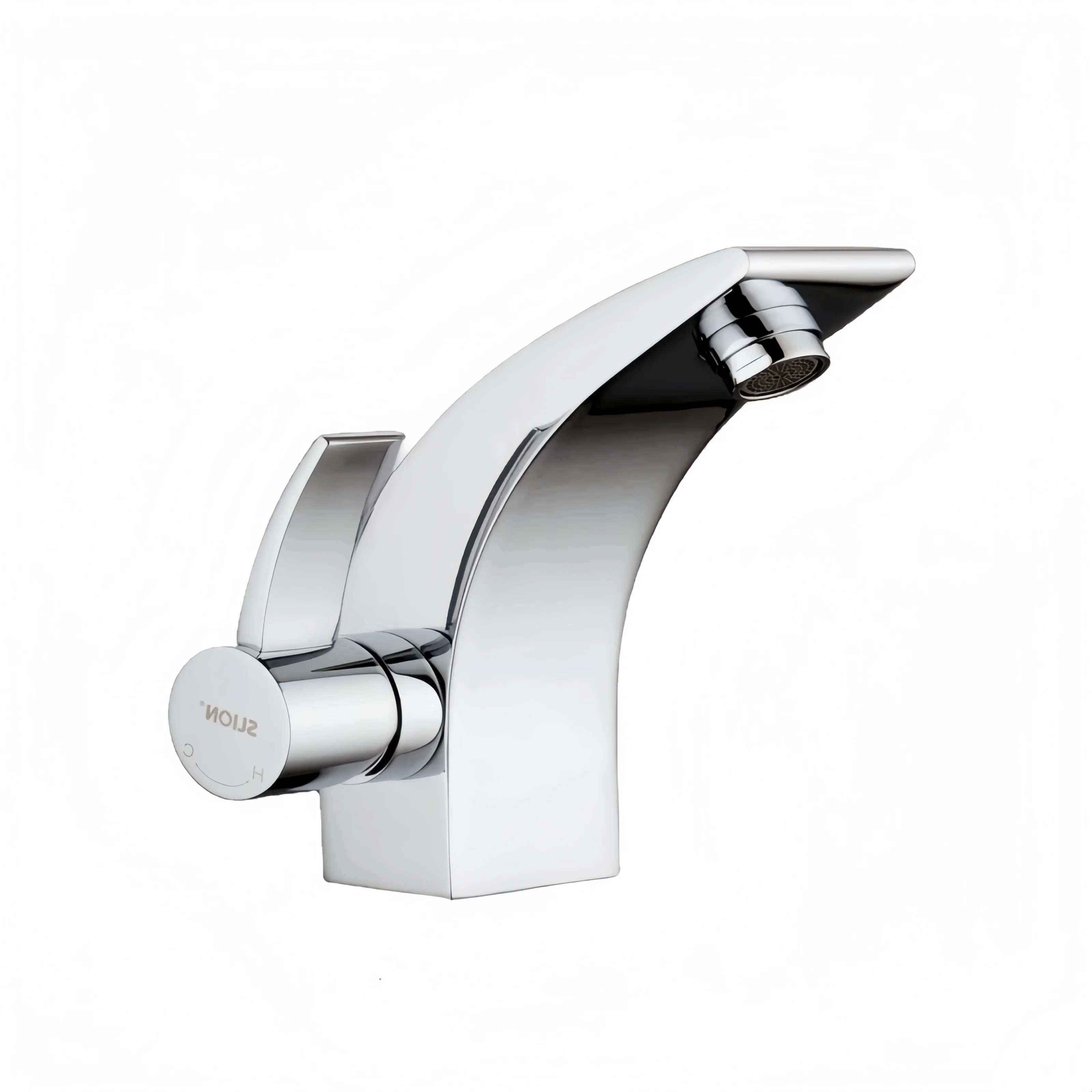 Modern Brass Basin Faucet - Chrome 