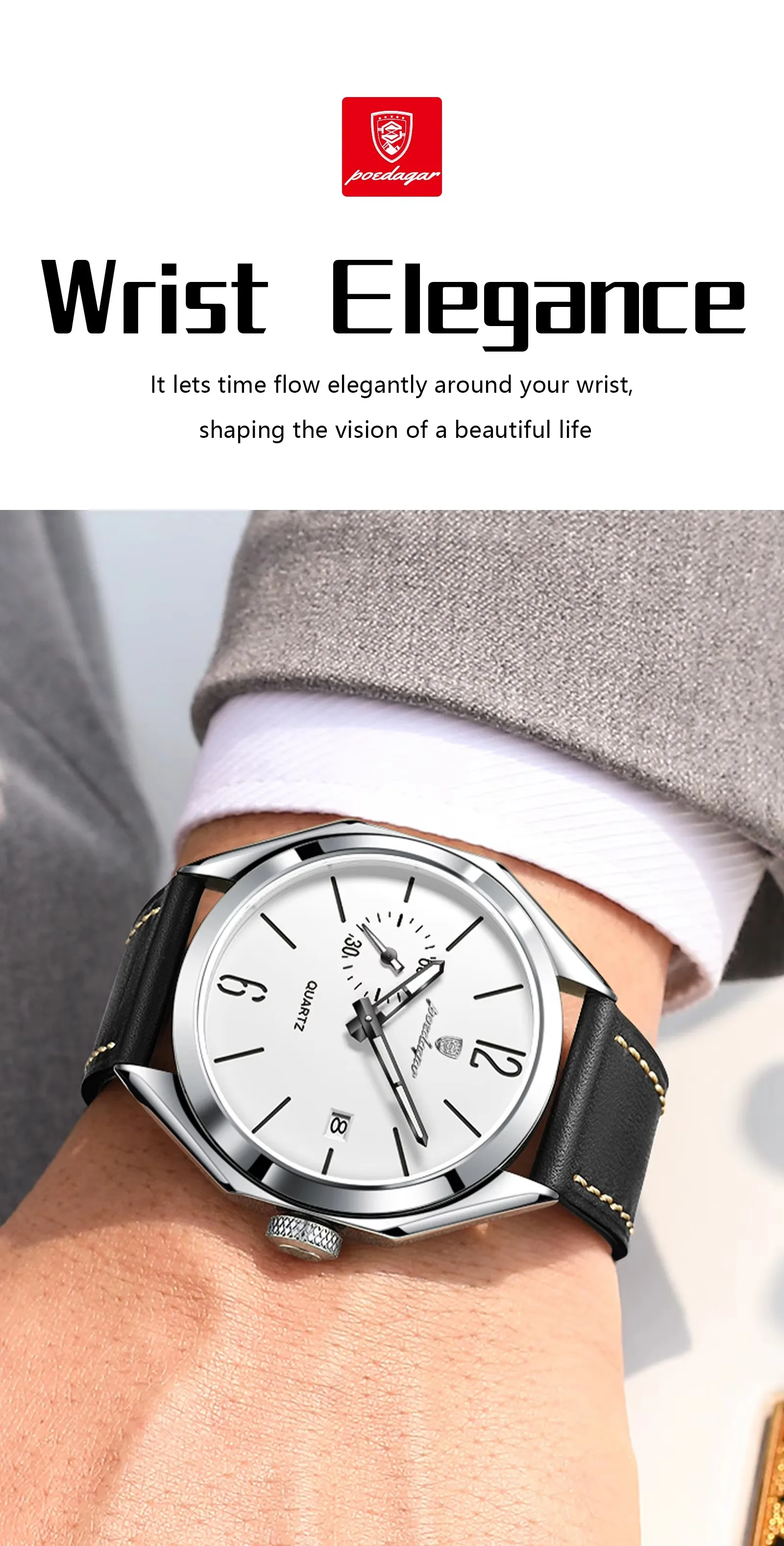 POEDAGAR 689 Quartz Men's Watch