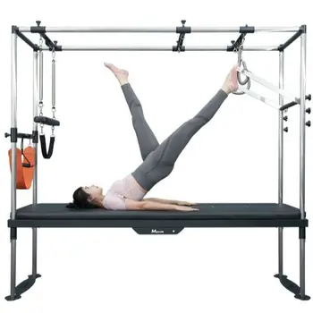 Factory Wholesale Sale Steel Pilates Cadillac Reformer Gym Fitness Equipment for Studio and Home Pilates Reformer