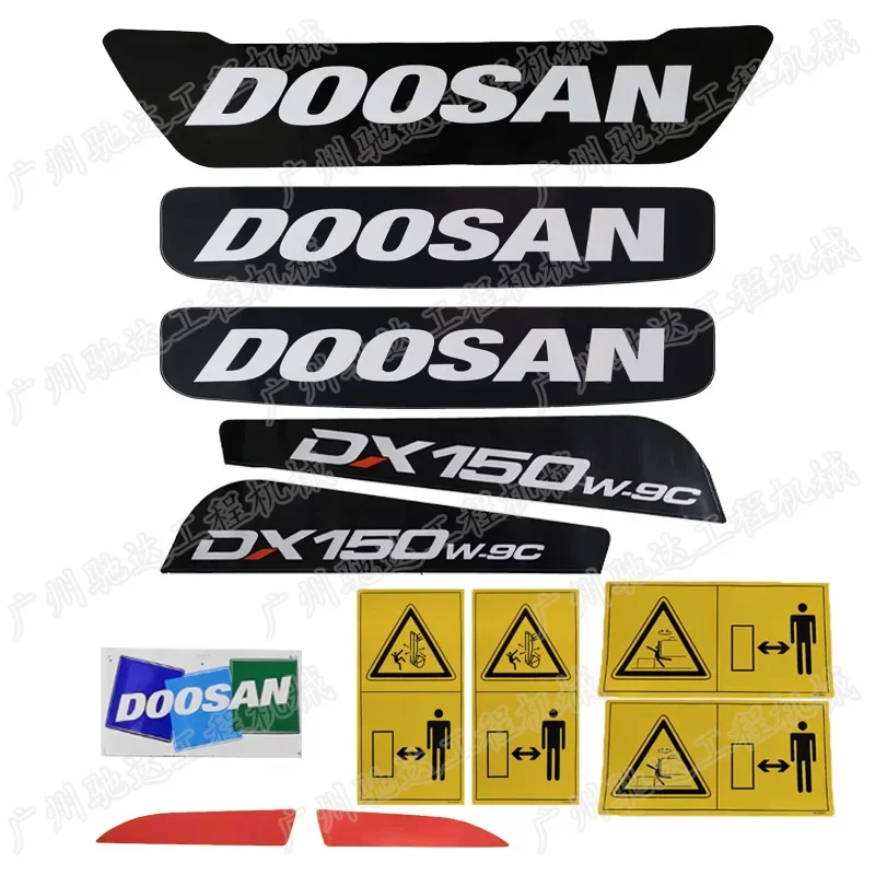 For Doosan Daewoo Excavator Full Vehicle Sticker DX150W 215 220 225 420 230 260 380 360LC-9C Excavator Sticker