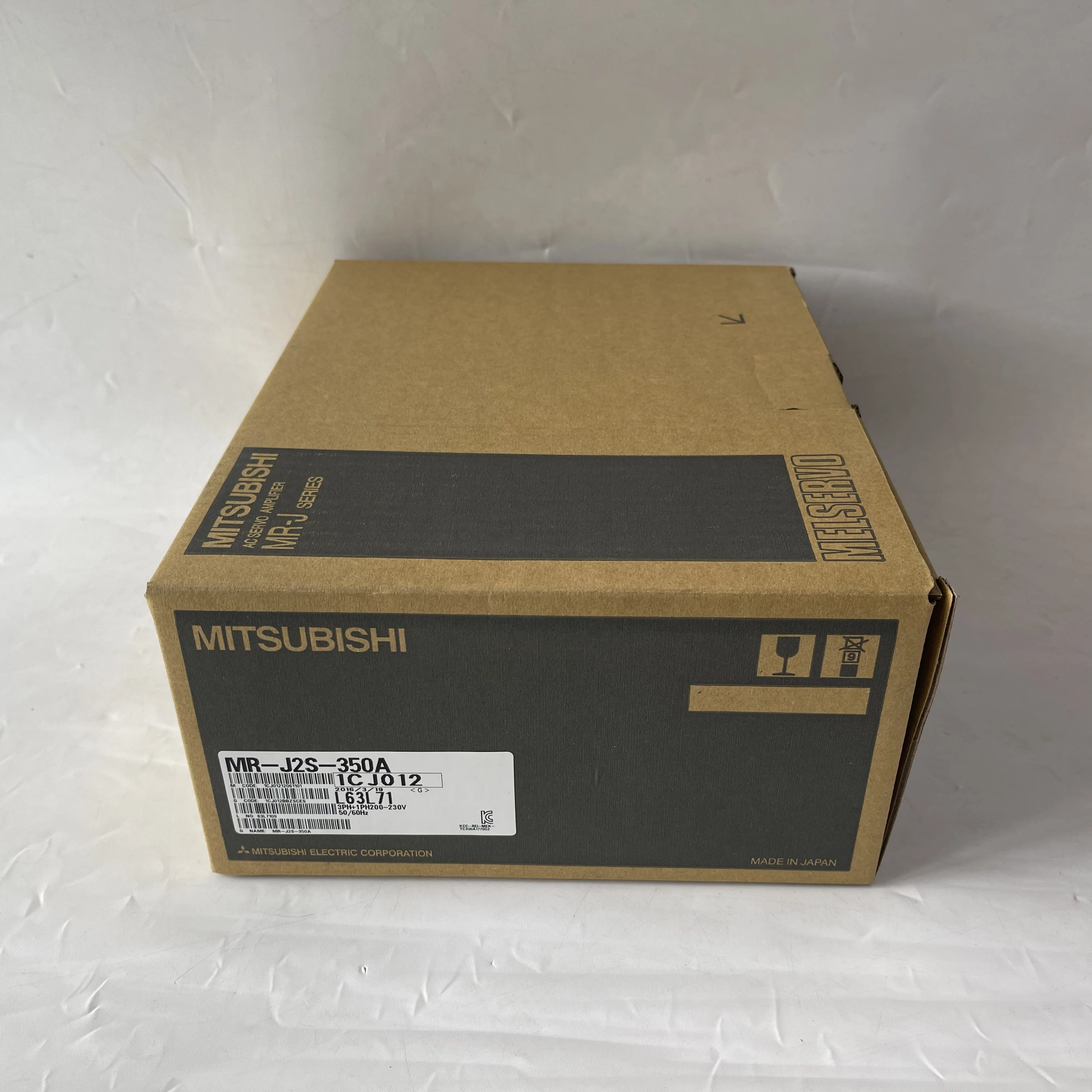 MITSUBISHI AC Servo Amplifier MR-J2S-350A MITSUBISHI AC Servo Amplifier MR-J2S-350A