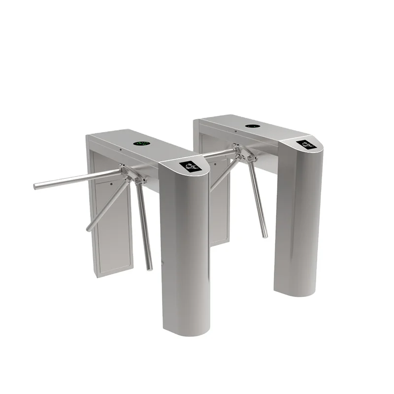 Semi-automatic Entrance Tripod Turnstile Stainless Steel Barrier Gate with rfid card reader