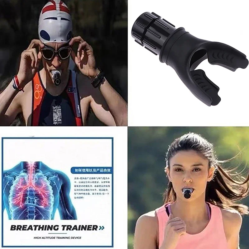 Sports Breathing Trainer Exercise Lung Face Mouthpiece Respirator ...