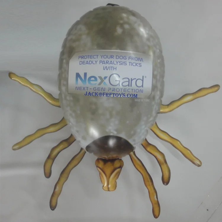 Store Display Custom Design PVC Inflatable Ticks for Promotion Tick Killed Medicine