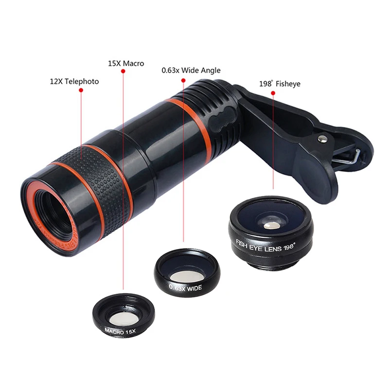 Mobile Phone Detachable Camera Lens in Photographic