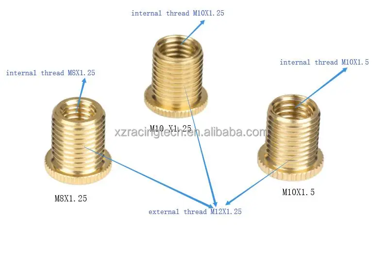 Shift Knob Thread Adapter Nut Insert 10x1.25 10x1.5 8x1.25 Buy 3 Pcs