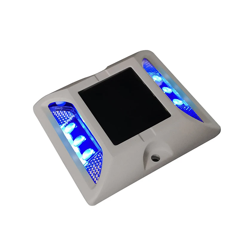
 Solar Road Stud HOAN Aluminum LED Driveway Underground  Street Garden Traffic Deck  Marker Light Yellow Green Waterproof Red  