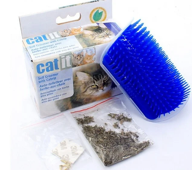 Cat Wall Mount Corner Massage Grooming Brush – Love Pets and Animals