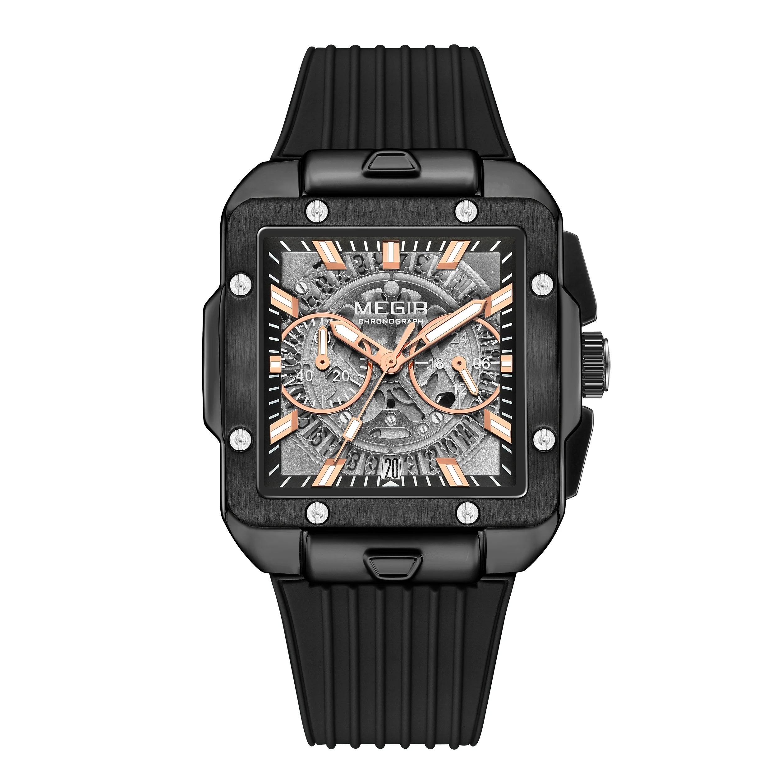 MEGIR Luxury Men's Sport Wrist Watches 2228 Fashion Quartz Wristwatch  Waterproof Luminous Hands Chronograph Clock Reloj Hombre