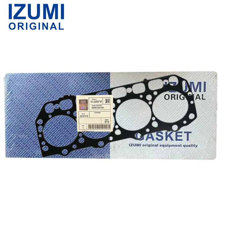 Gasket Kepala Silinder IZUMI ORIGINAL IY502-H6426 untuk Mesin Diesel 4TNE98 untuk Traktor, Generator, dan Excavator Yanmar
