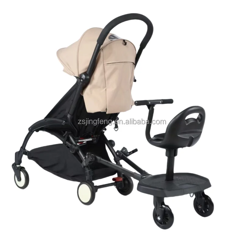 Baby Stroller Buggy Board with Detachable Seat Sitting Stroller Buggy  Standing Toddler Board Connector for Strollers