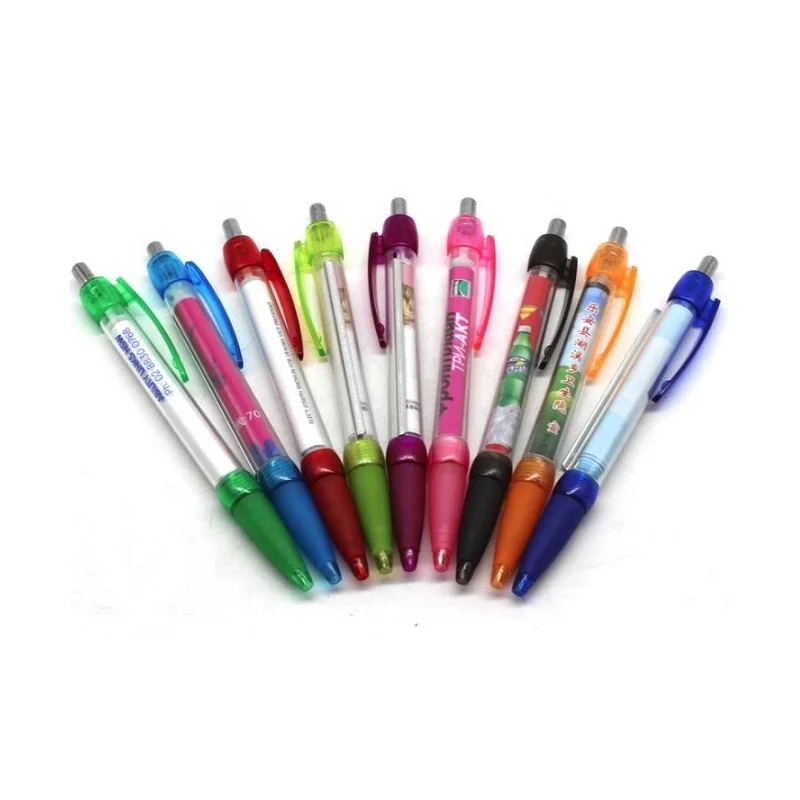 Promotion Pull Out Banner Pen Cheap Ad Advertising Pull Ballpoint Pen With Pull Out Paper Banner
