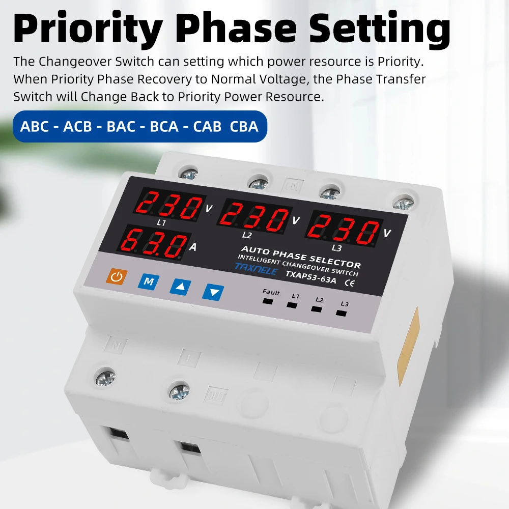 Interruttore Di Trasferimento Automatico ATS 63A 220V - HSG2R-63, 2P, Per Generator E Rete Elettrica - Foto 2