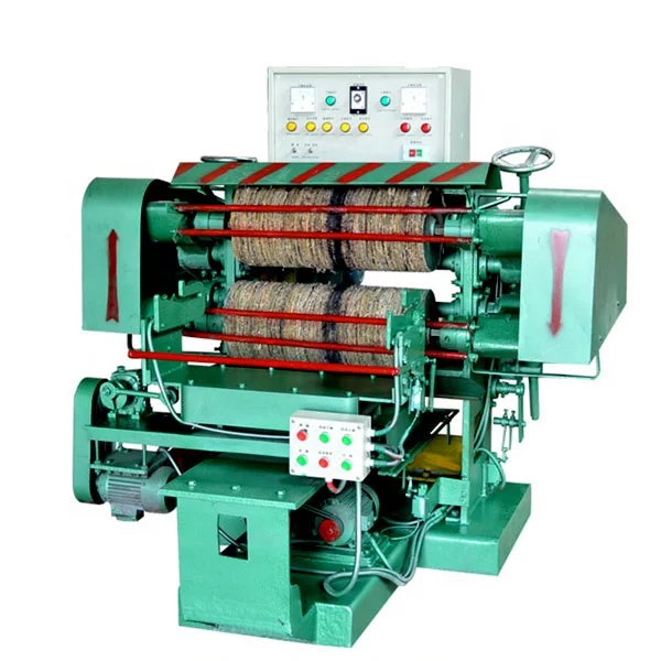 spoon lapping polisher double shaft polishing machine for both sides