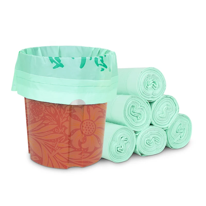 Biodegradable PLA Shrink Bag Rolls Heavy Duty BPI Certified with Embossing for Household Use