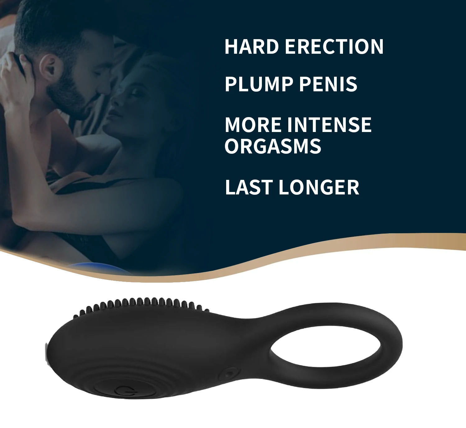 Men Masturbation Toys USB Rechargeable 10 Frequency Wireless Remote Control Cum Locking Male Silicone Erotic Vibrating Ring 6