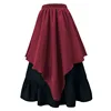 Red midi skirt