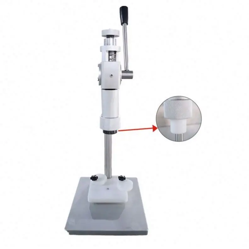 TEBAK Desktop Small Hand Press Perfume Sealing Machine Glass Cosmetic Water Bottle Spray Aluminum Cover Perfume Capping Machine