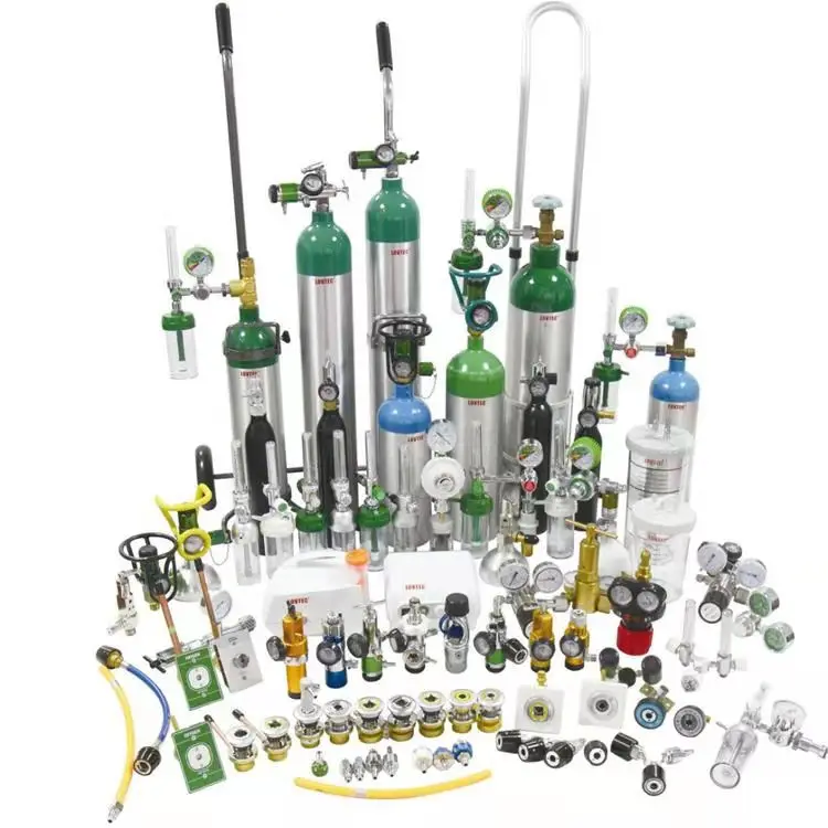 1l20l Threapy Aluminum Oxygen Cylinder Dot M Series Medical Oxygen O2