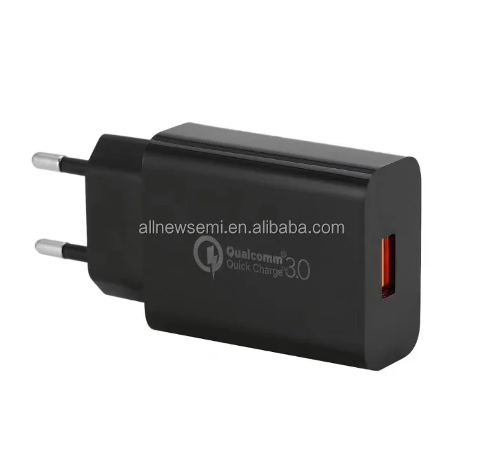 Qualcomm QC 3.0 charger QC30 fast charging head 18W fast charging 5v3a fast charging head US standard charger