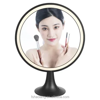 Modern Household Bedroom Led Light Makeup Mirror Makeup Desk Lighted Mirror with Led Mirror