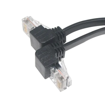 1Cable Ethernet with 90 Degree Vertical Sfp Dust Cap Male Utp Cat5e Cat 6 Patch Panel Cat6 Cord Lan Rj45 Right Angle