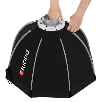 Triopo K90 90cm Photo Bowens Mount Portable Octagon Umbrella Outdoor SoftBox with Carrying Bag for Studio Flash Softbox detail image
