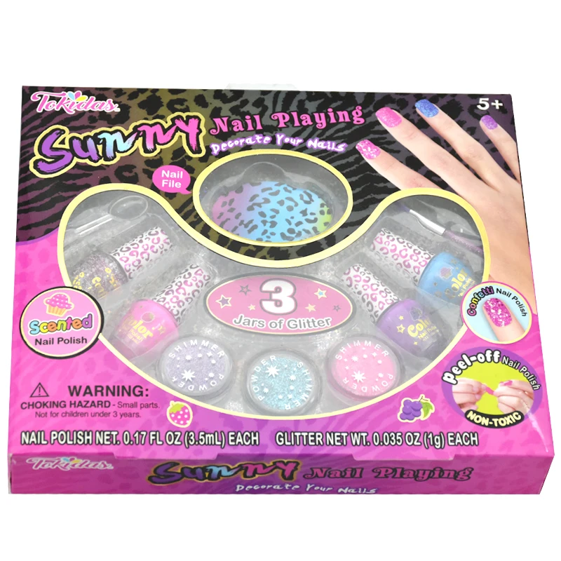 2022, детский макияжный набор для маленьких девочек, лак для ногтей, тени для век, макияж